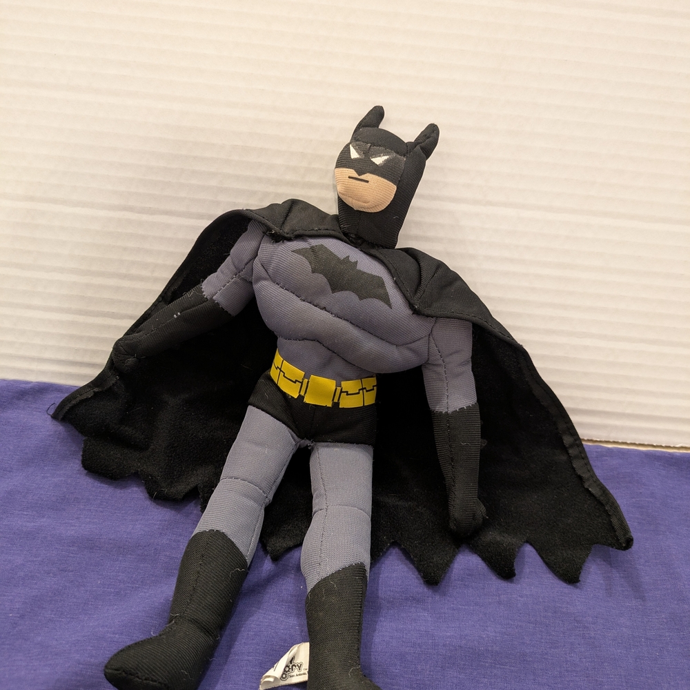 Vintage 2001 Justice League Batman Superhero Plush 10.5in Toy Factory